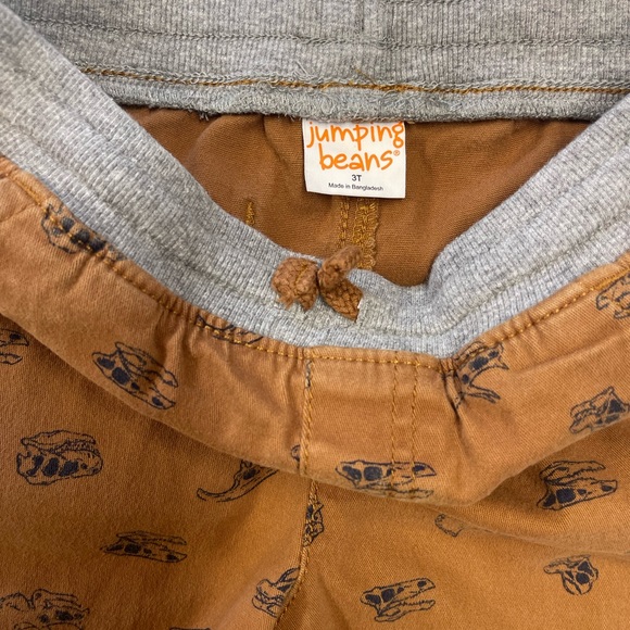 Boy’s Jumping Beans Dino Drawstring Chino Shorts With Comfort Waistband - 3T - Picture 3 of 3